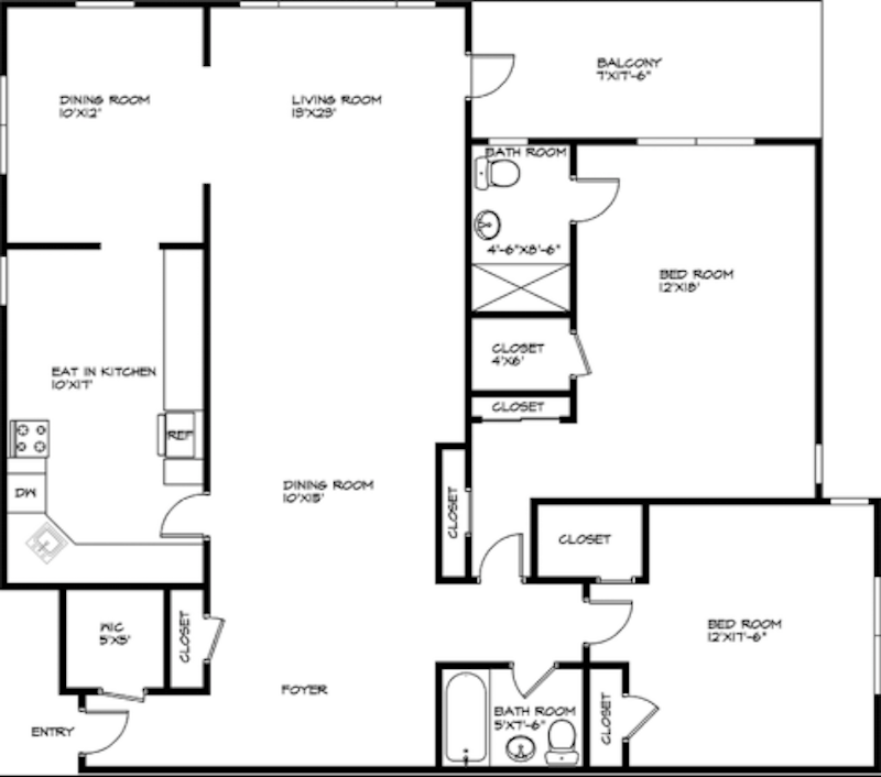 Floorplan for 3530 Henry Hudson Pkwy
