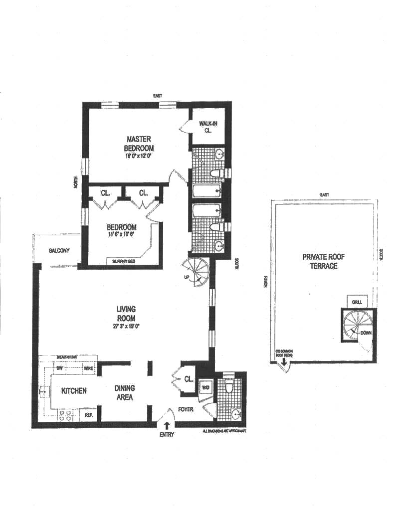 Floorplan for 2098 Frederick Douglass, PHN