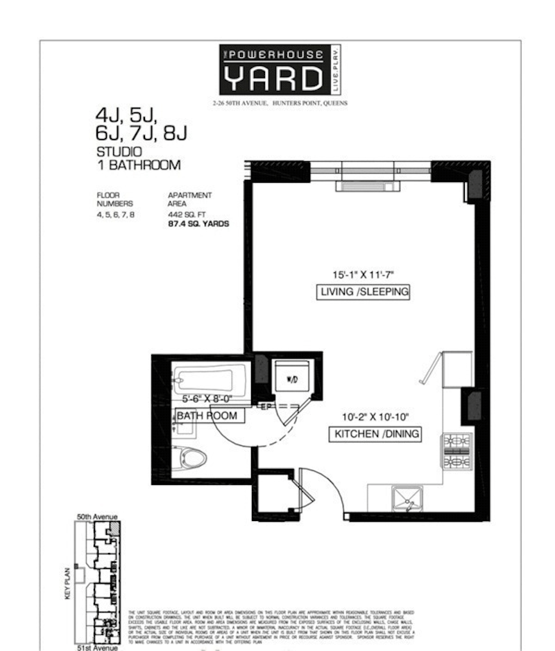 Floorplan for 2-26 50th Ave, 8J