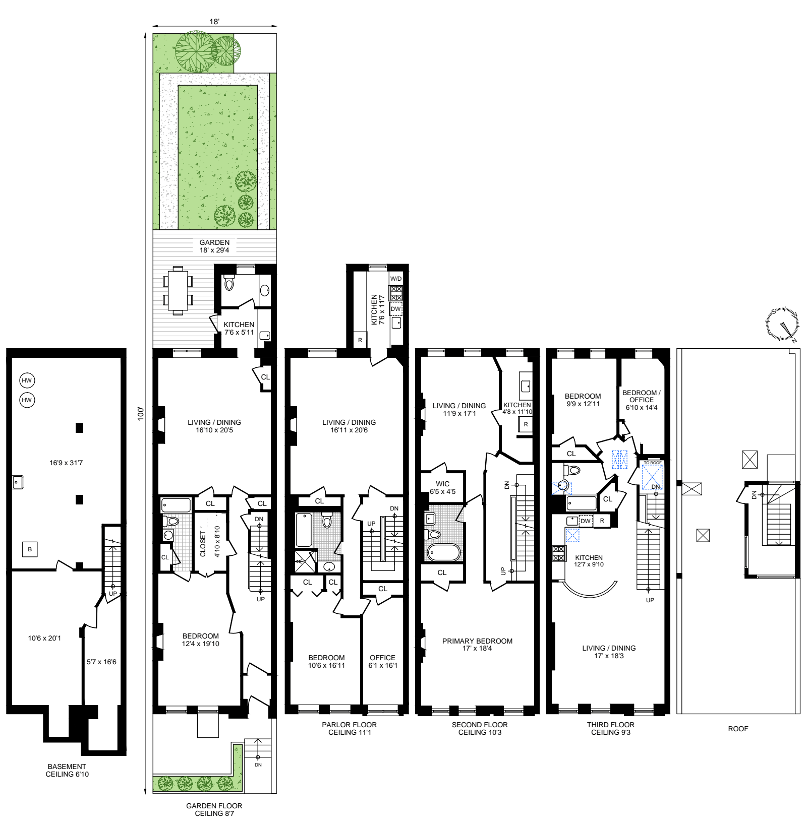 Floorplan for 164 West 88th Street