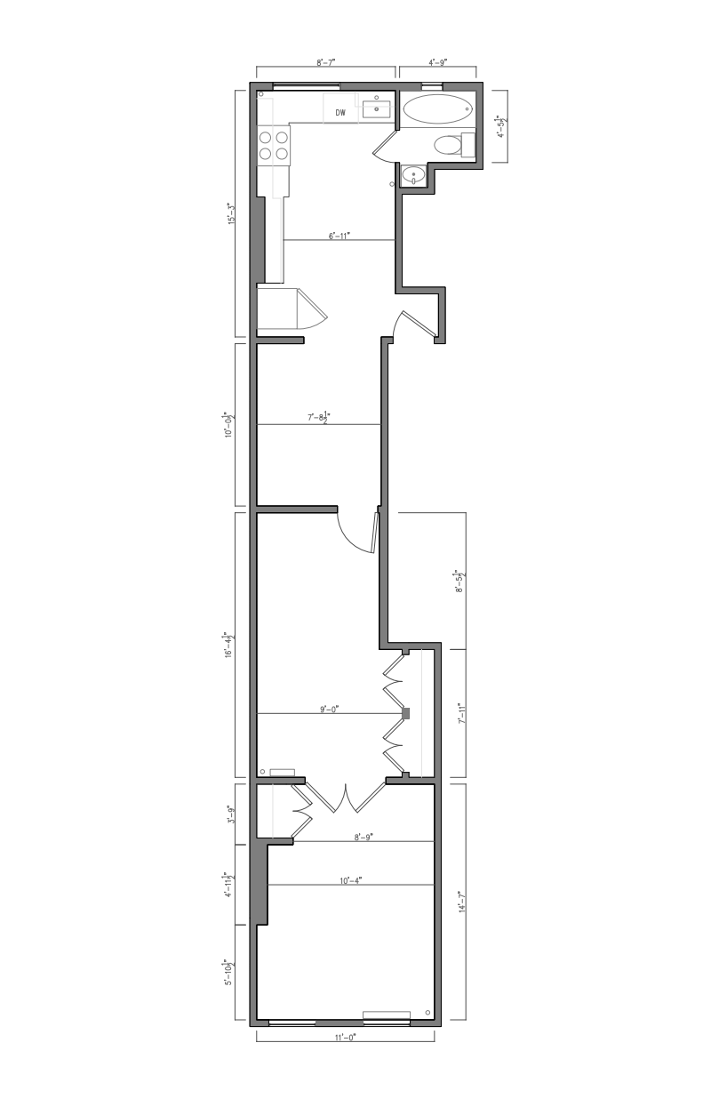 Floorplan for 892 Manhattan Avenue, 3L