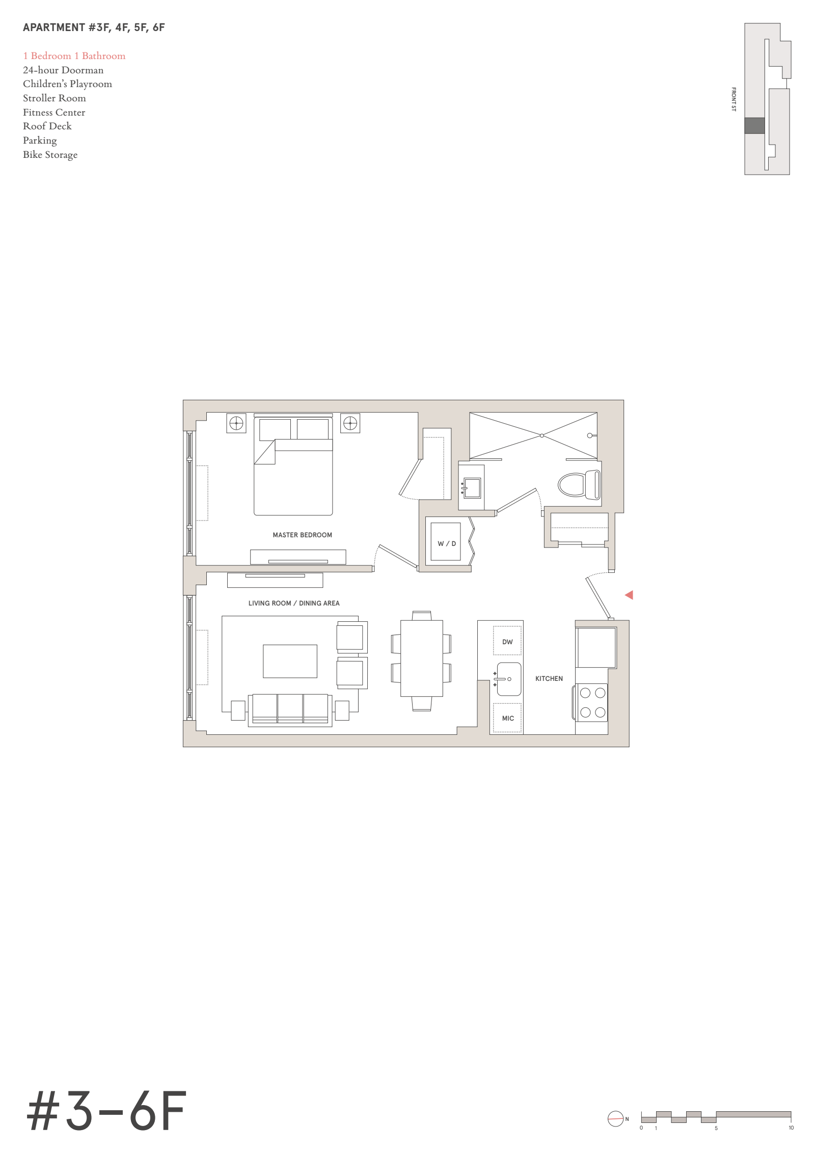 Floorplan for 181 Front Street, 6F