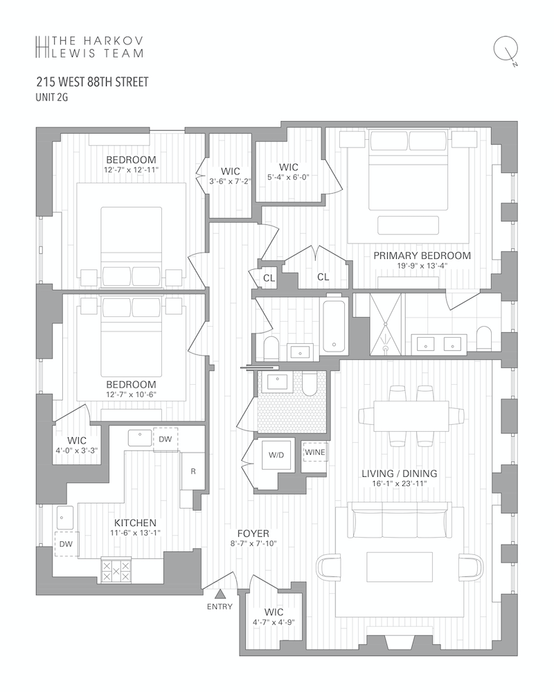 Floorplan for 215 West 88th Street