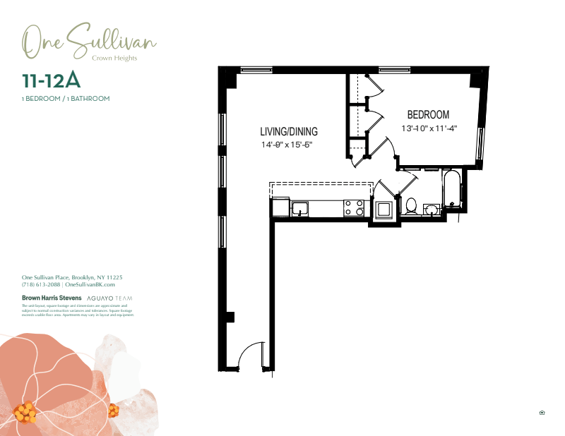 Floorplan for 1 Sullivan Place, 12A