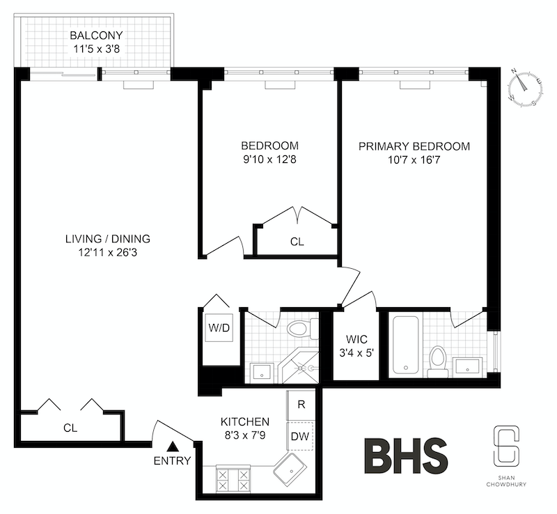 Floorplan for 27 -16  41st Ave, 4A