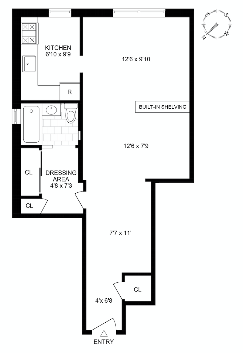 Floorplan for 220 Berkeley Place, 3A