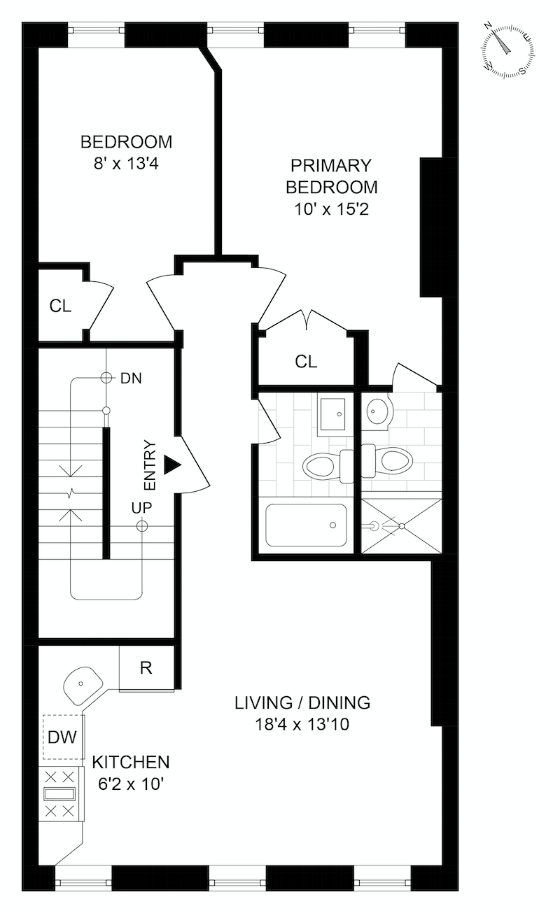 Floorplan for 295 Mac Donough Street, 2