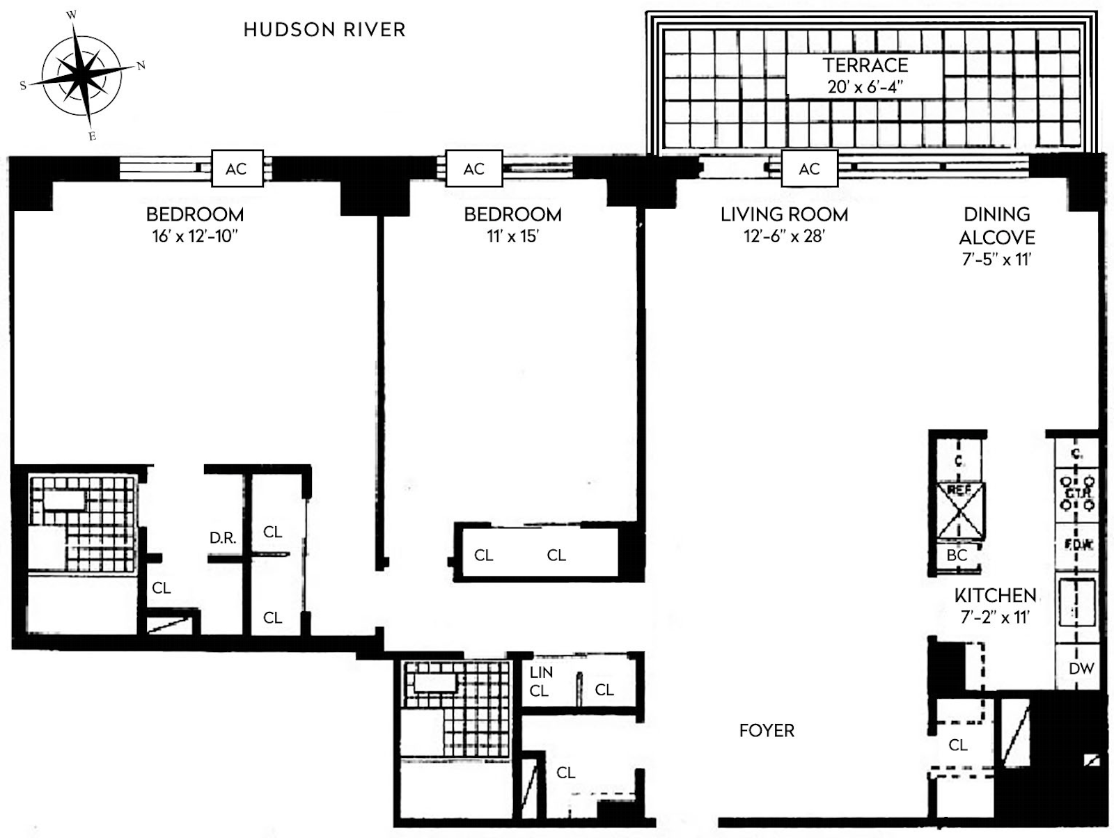 Floorplan for 185 West End Avenue, 29A