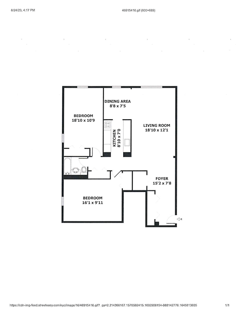 Floorplan for 3901 Independence Avenue