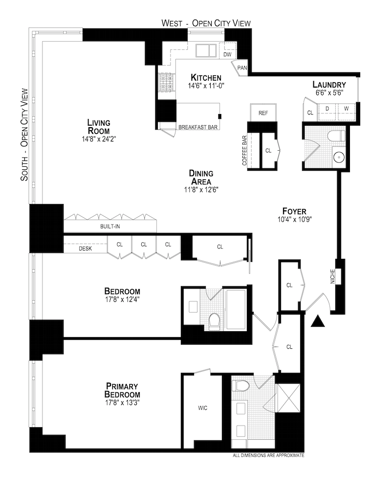 Floorplan for 425 East 58th Street, 32C