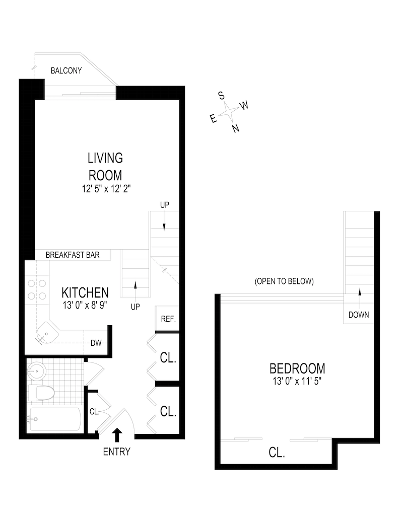 Floorplan for 215 East 24th Street, 511