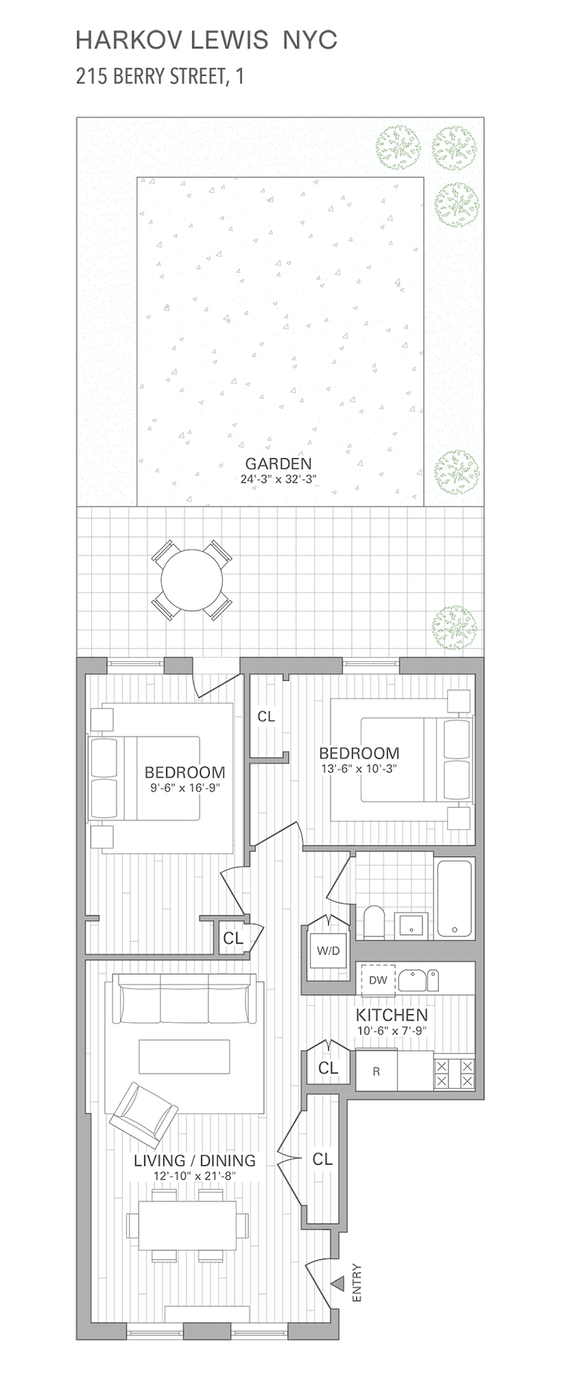 Floorplan for 215 Berry Street