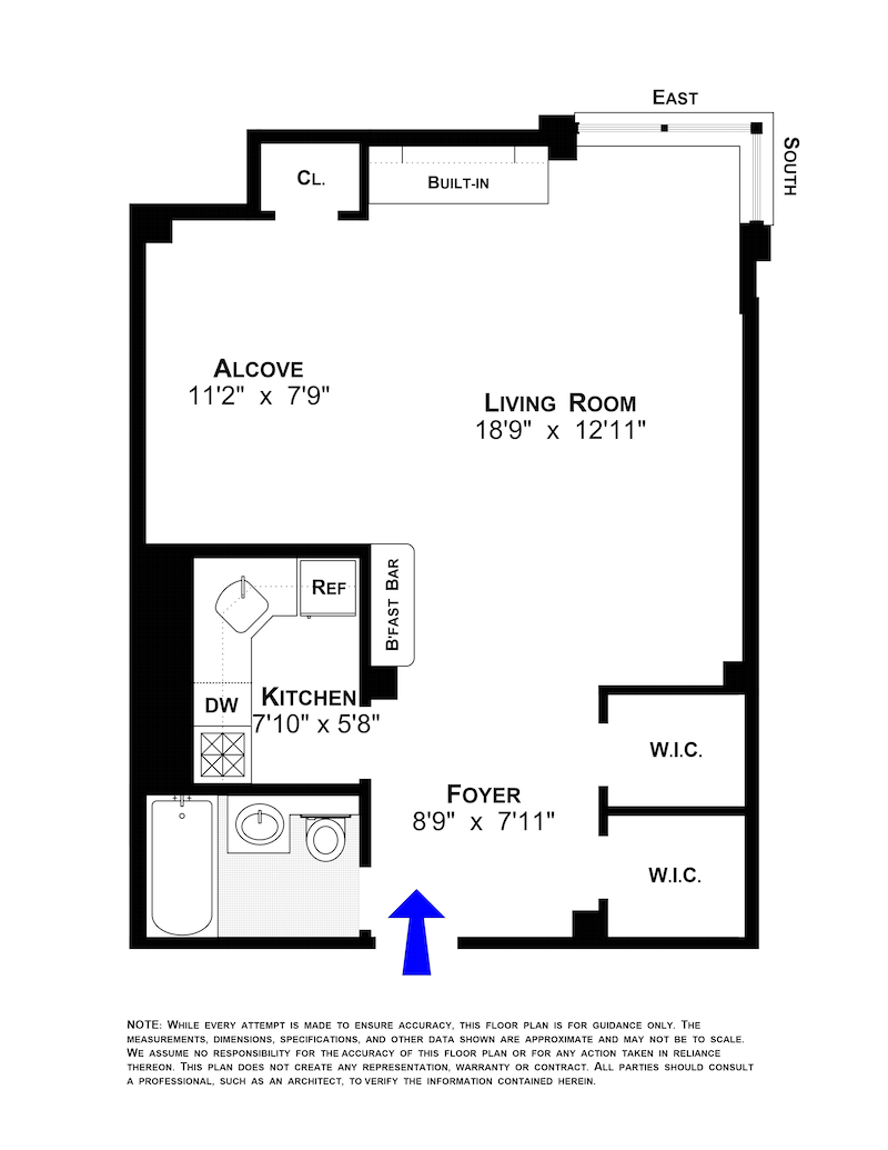 Floorplan for 11 Riverside Drive, 11GE