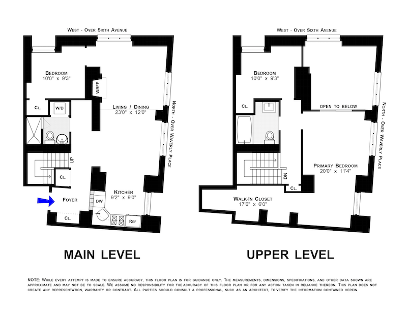 Floorplan for 126 Waverly Place, 2C