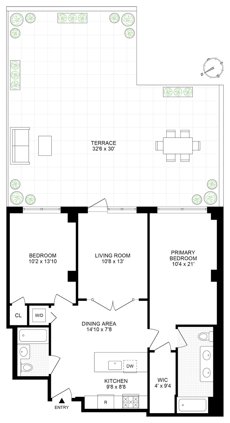 Floorplan for 1635 Lexington Avenue, 2C