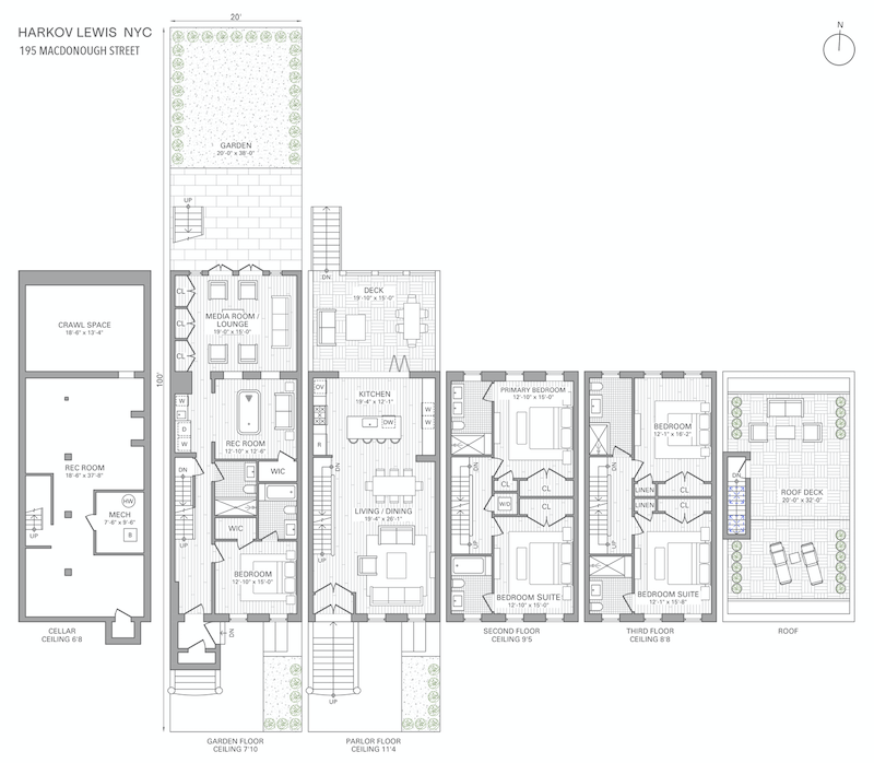 Floorplan for 195 Mac Donough Street