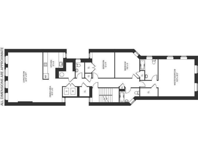Floorplan for 263 West 123rd Street, 4