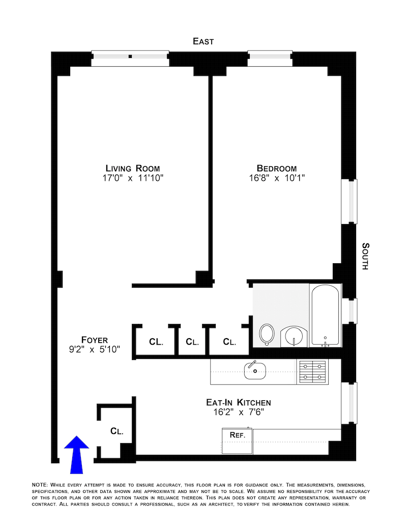 Floorplan for 550 Grand Street, H5A