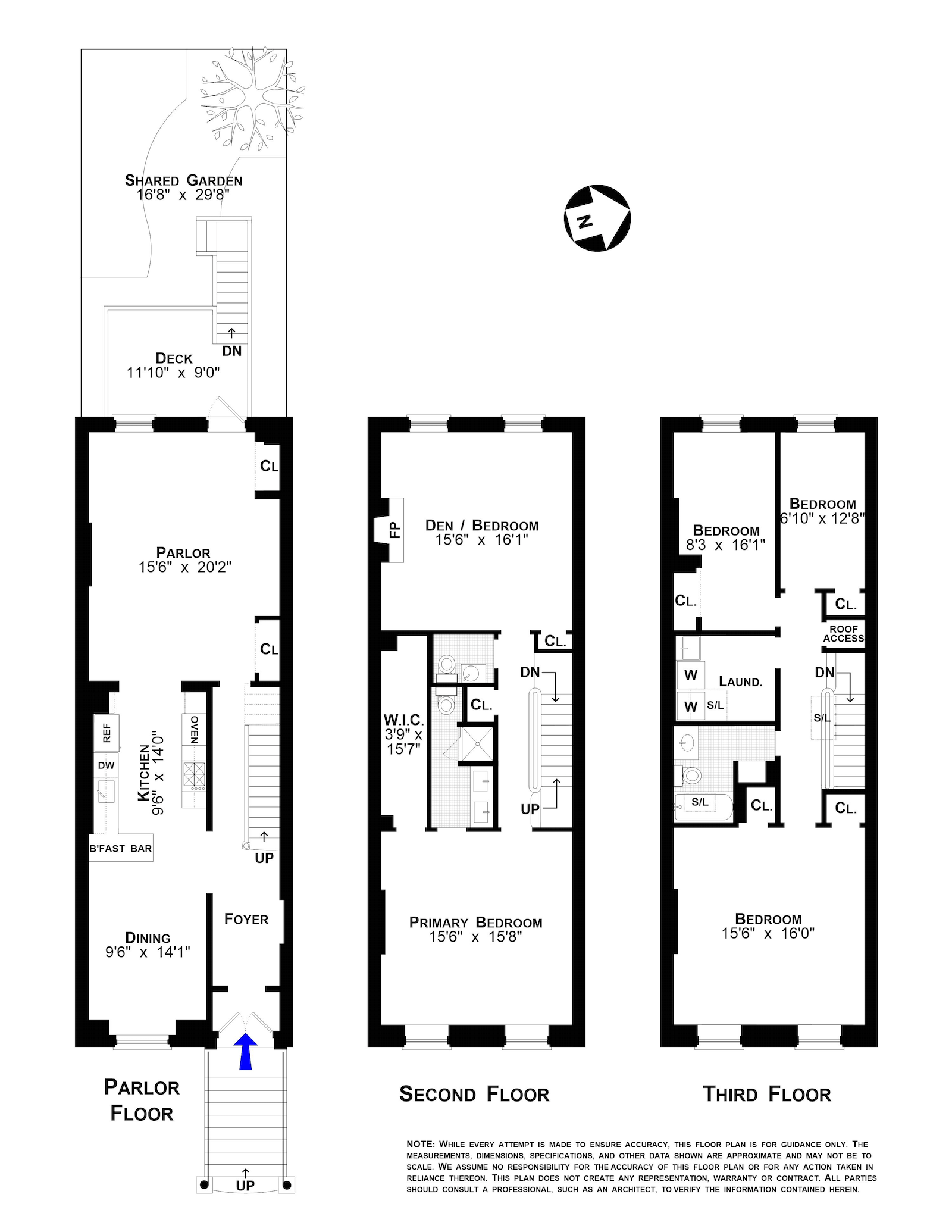 Floorplan for 412A Clinton Street, 2