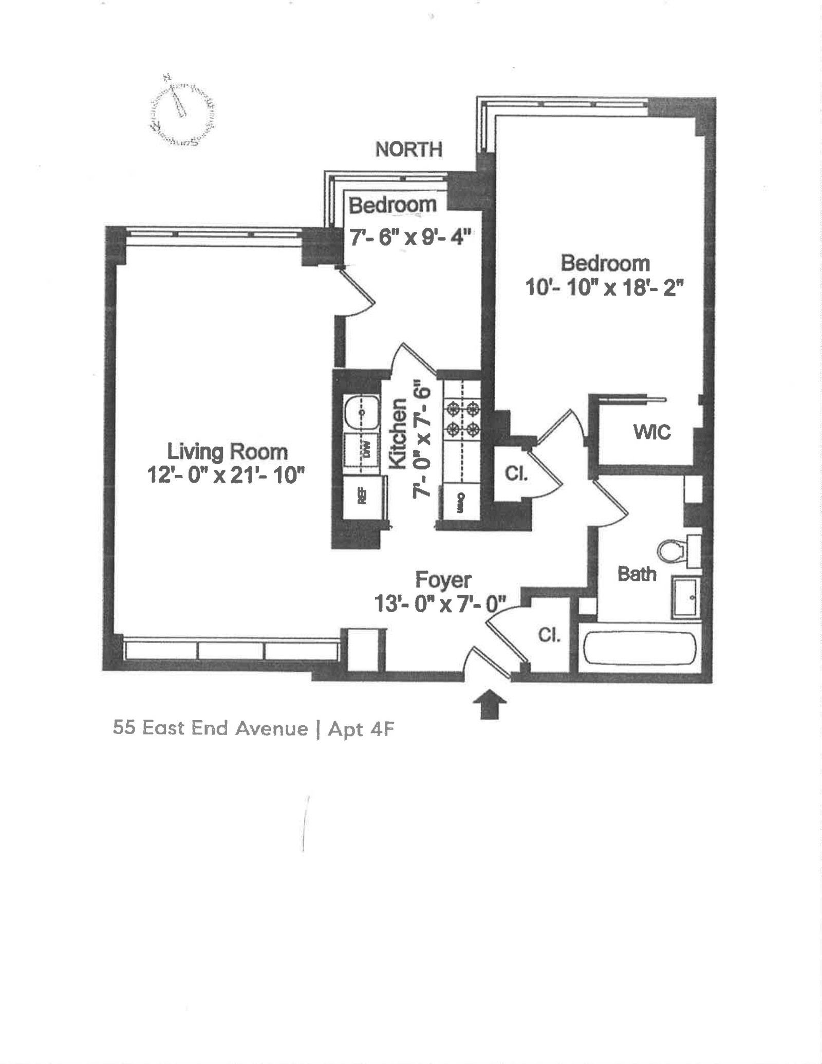 Floorplan for 55 East End Avenue, 4F