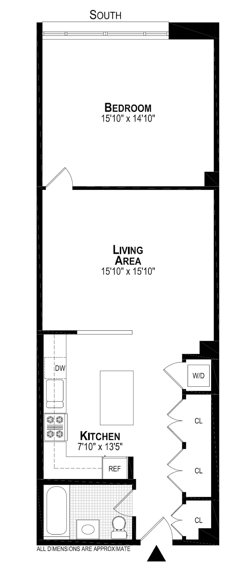 Floorplan for 257 West 117th Street, 1B