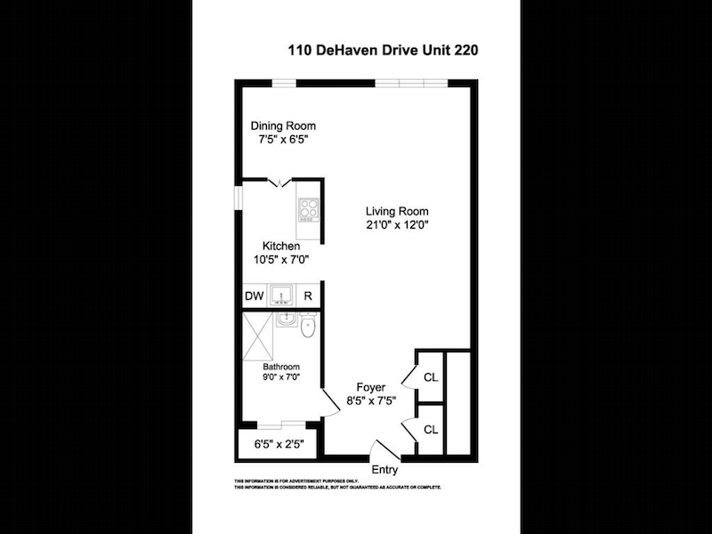Floorplan for 110 Dehaven Drive, 220