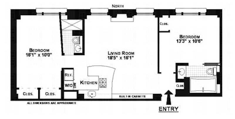 Floorplan for 140 West 71st Street, 3C
