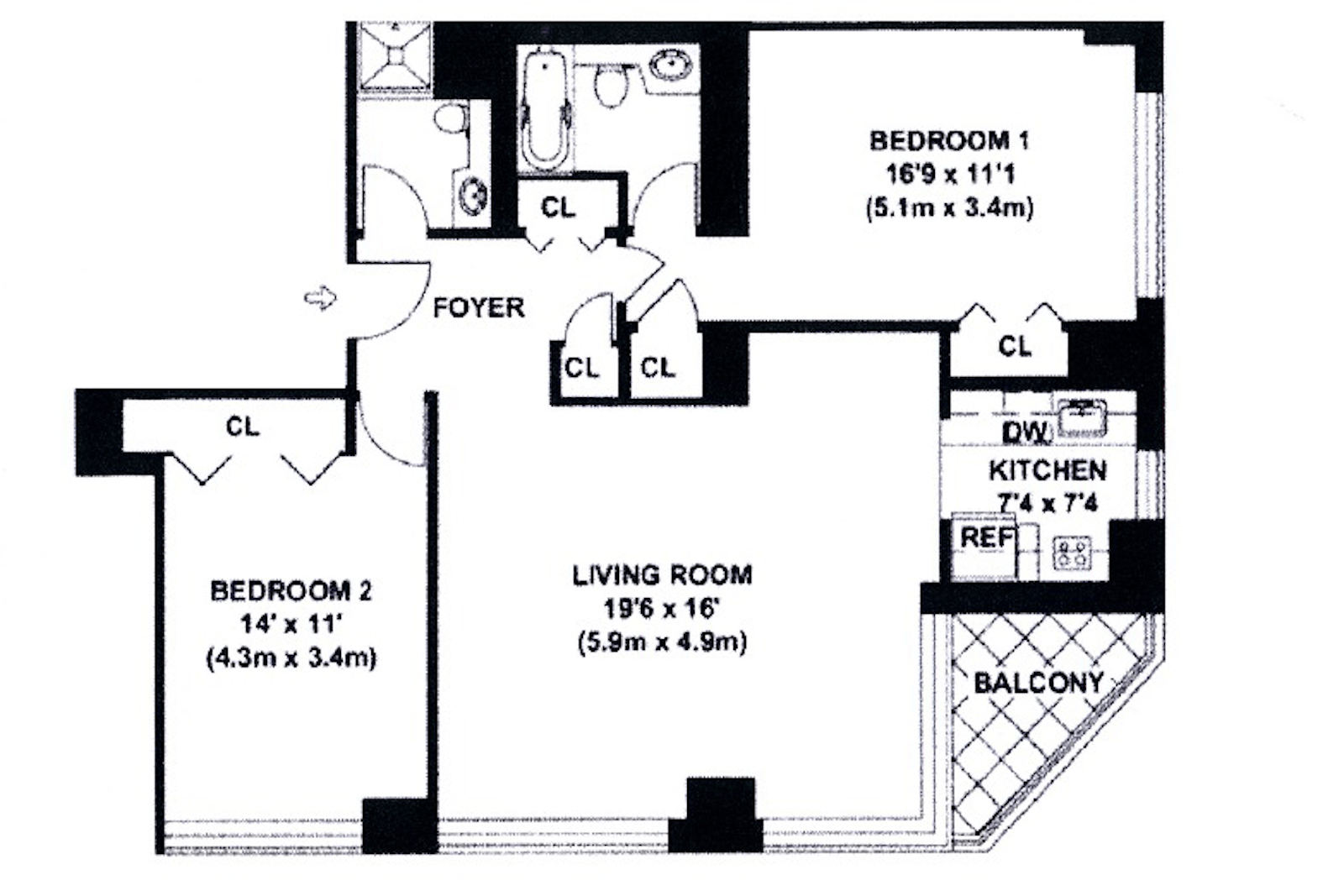Floorplan for 236 East 47th Street, 30E