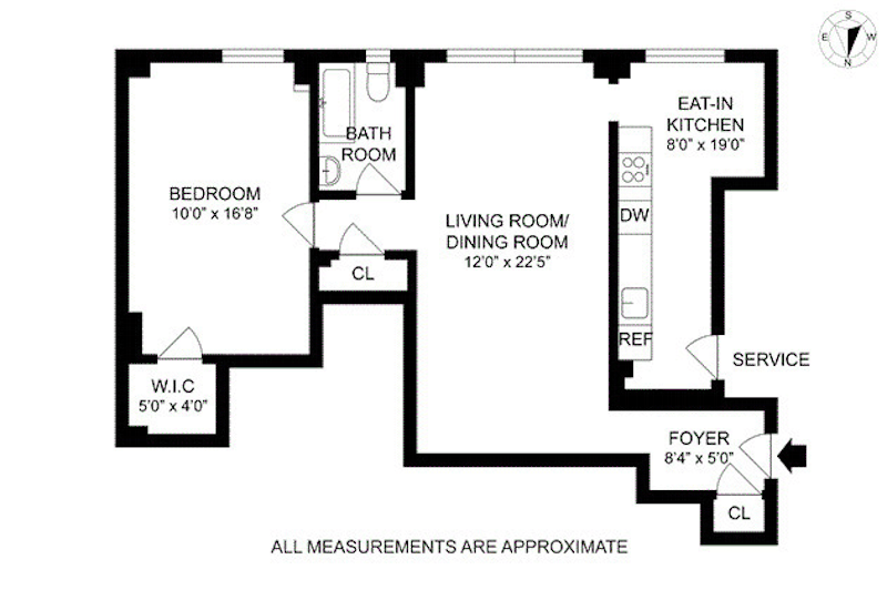 Floorplan for 230 West End Avenue, 7E