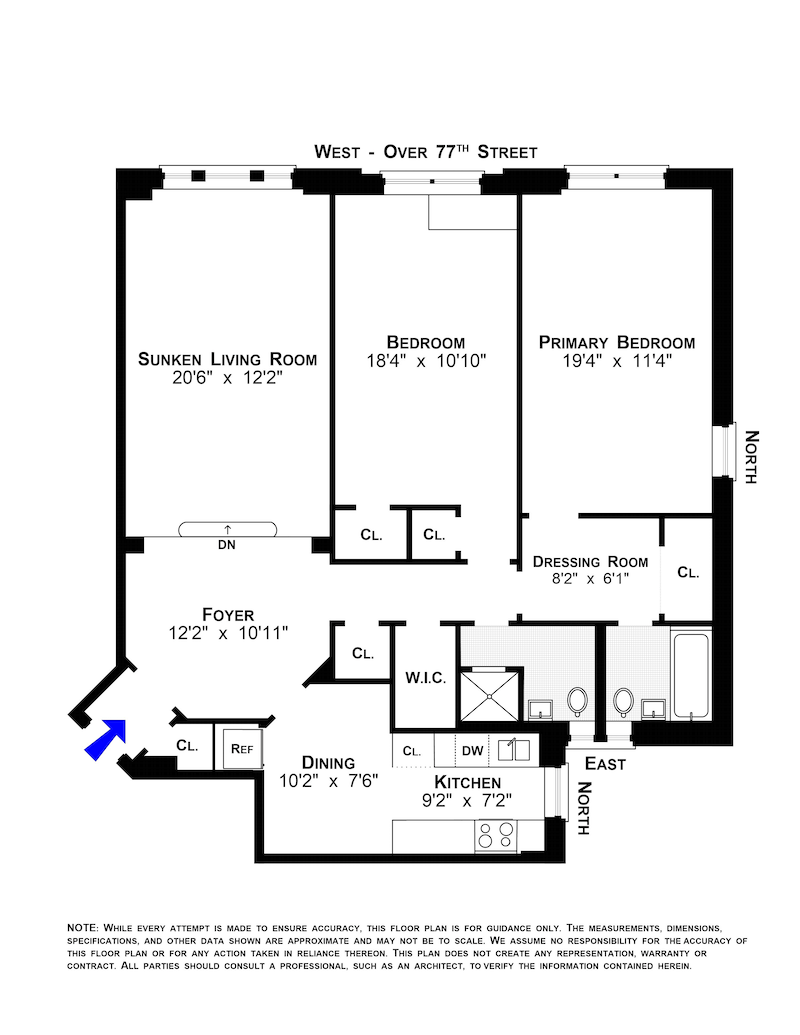 Floorplan for 3525 77th Street