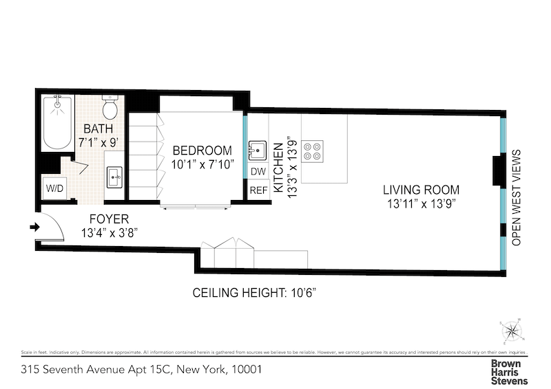 Floorplan for 315 Seventh Avenue