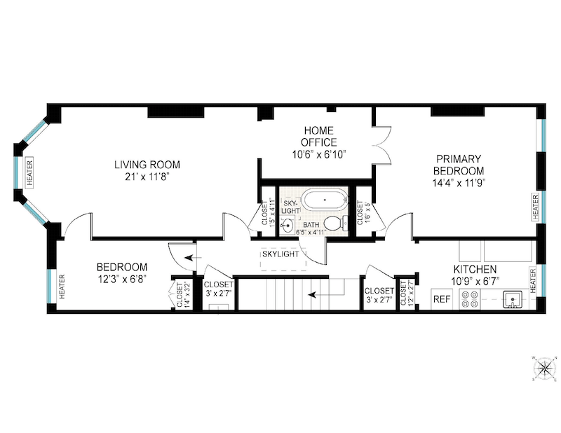 Floorplan for 491 13th Street, 2