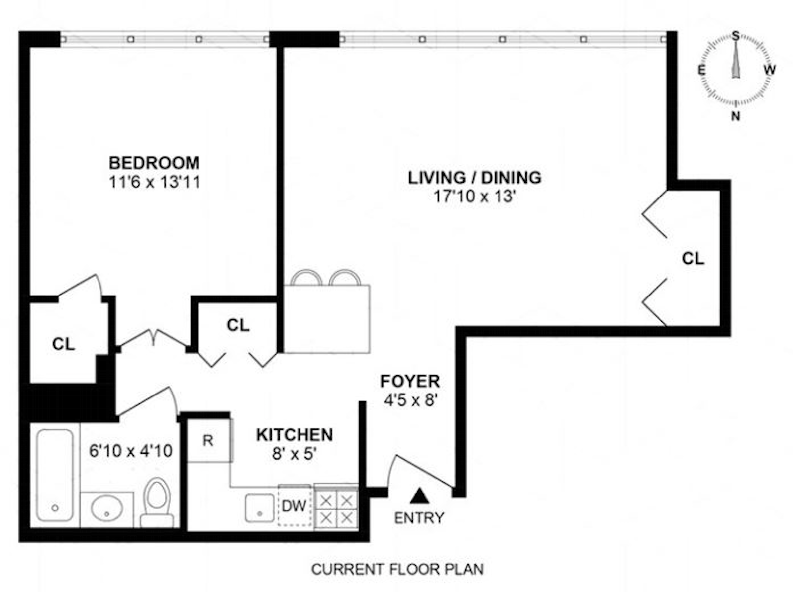 Floorplan for 353 East 72nd Street, 33B