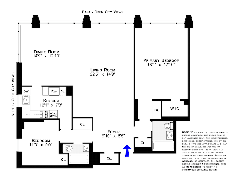 Floorplan for 190 East 72nd Street, 27B