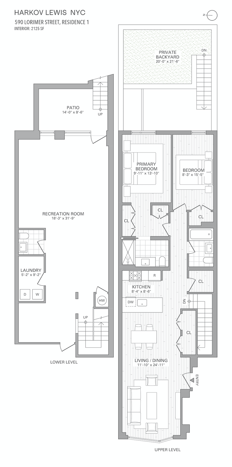 Floorplan for 590 Lorimer Street, 1