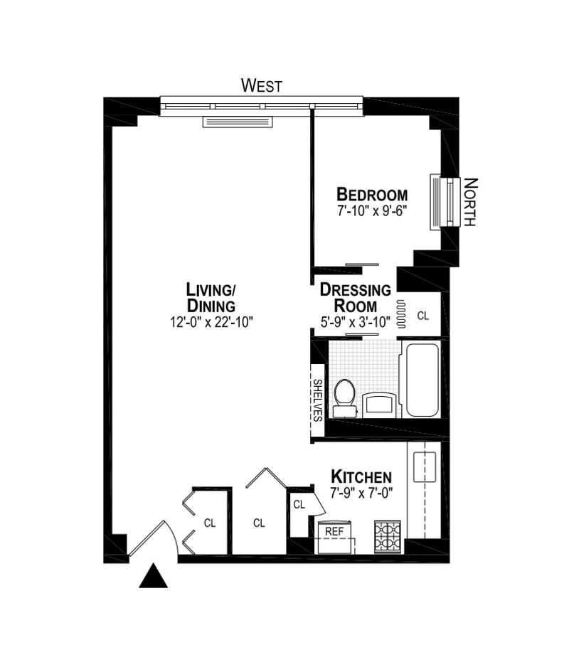 Floorplan for 245 East 25th Street, 6H