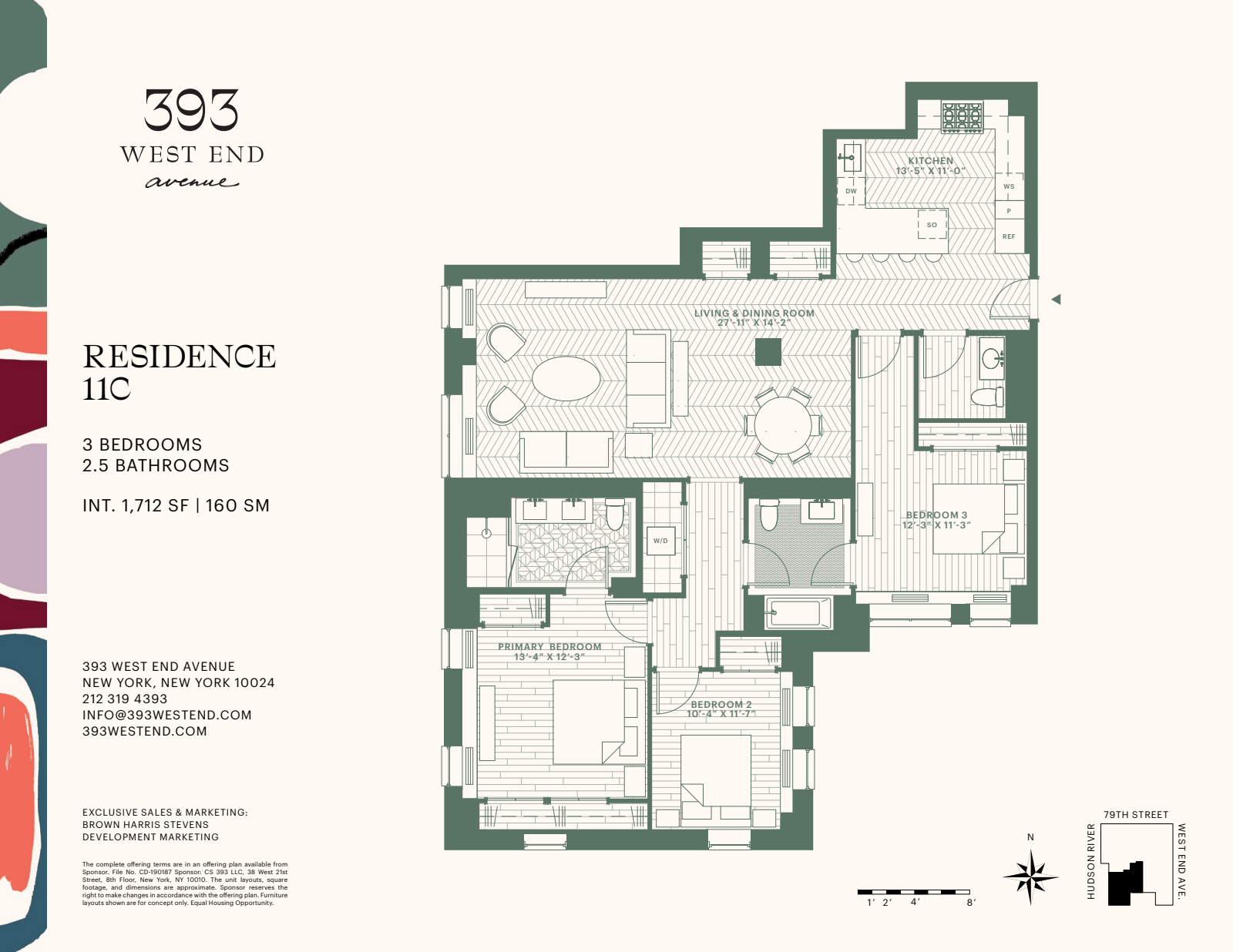 Floorplan for 393 West End Avenue, 11C