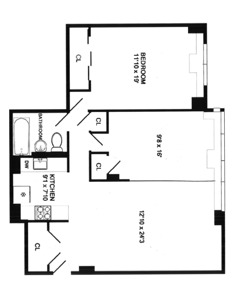 Floorplan for 1175 York Avenue, 8L