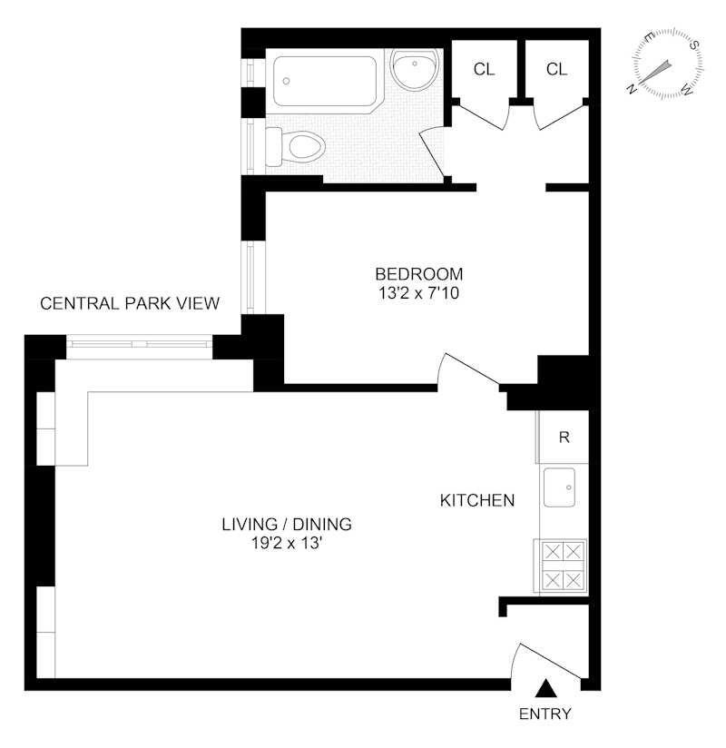 Floorplan for 418 Central Park West, 59