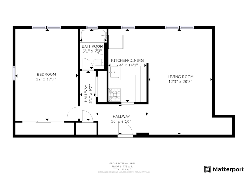 Floorplan for 2630 Kingsbridge Terrace, 5A