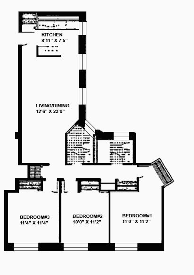 Floorplan for 66-72 St Nicholas Avenue, 4B