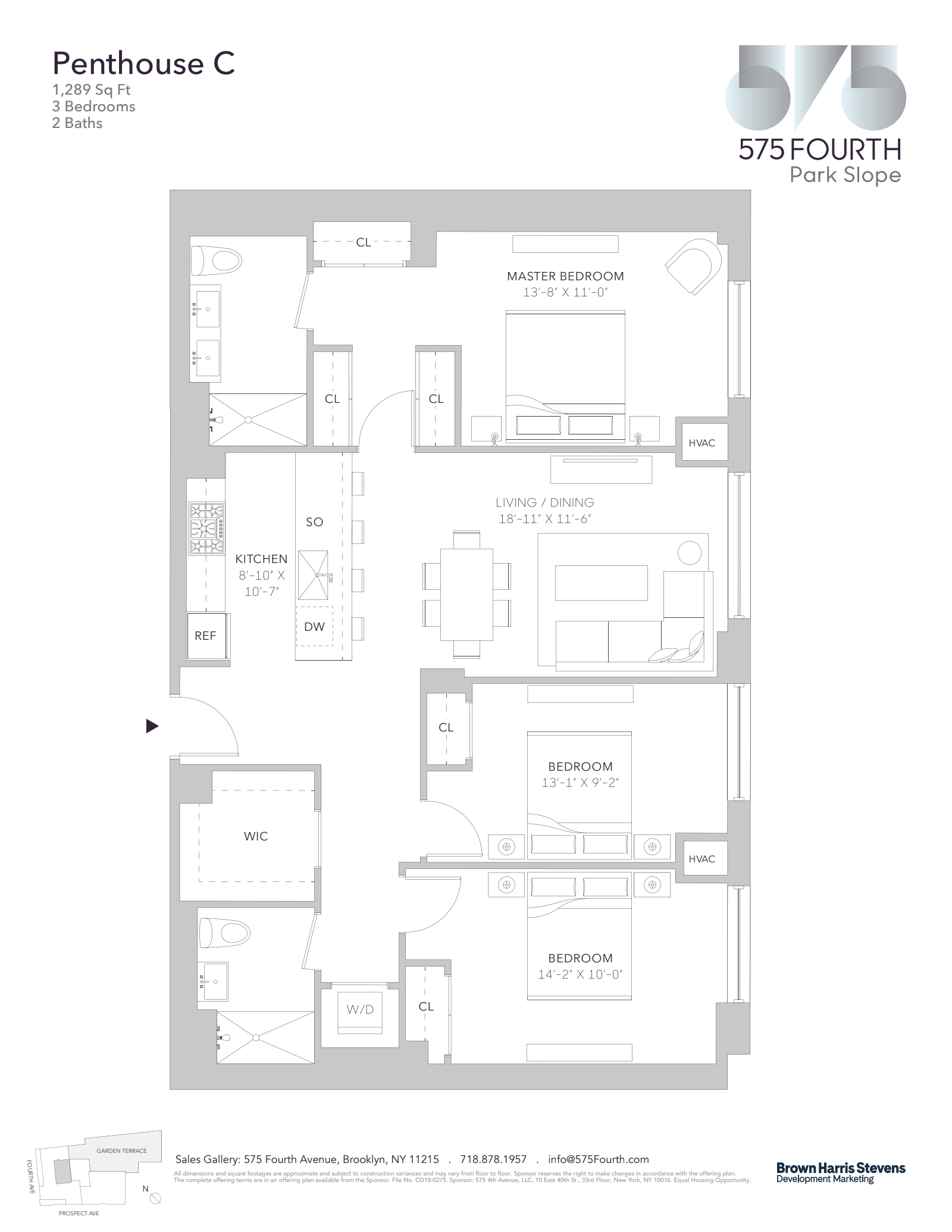 Floorplan for 575 Fourth Avenue, PHC