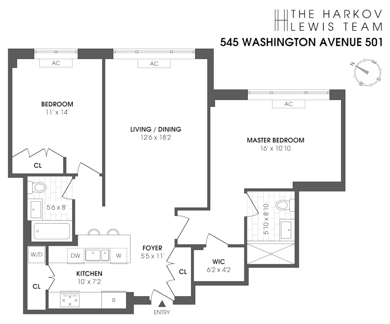 Floorplan for 545 Washington Ave, 501