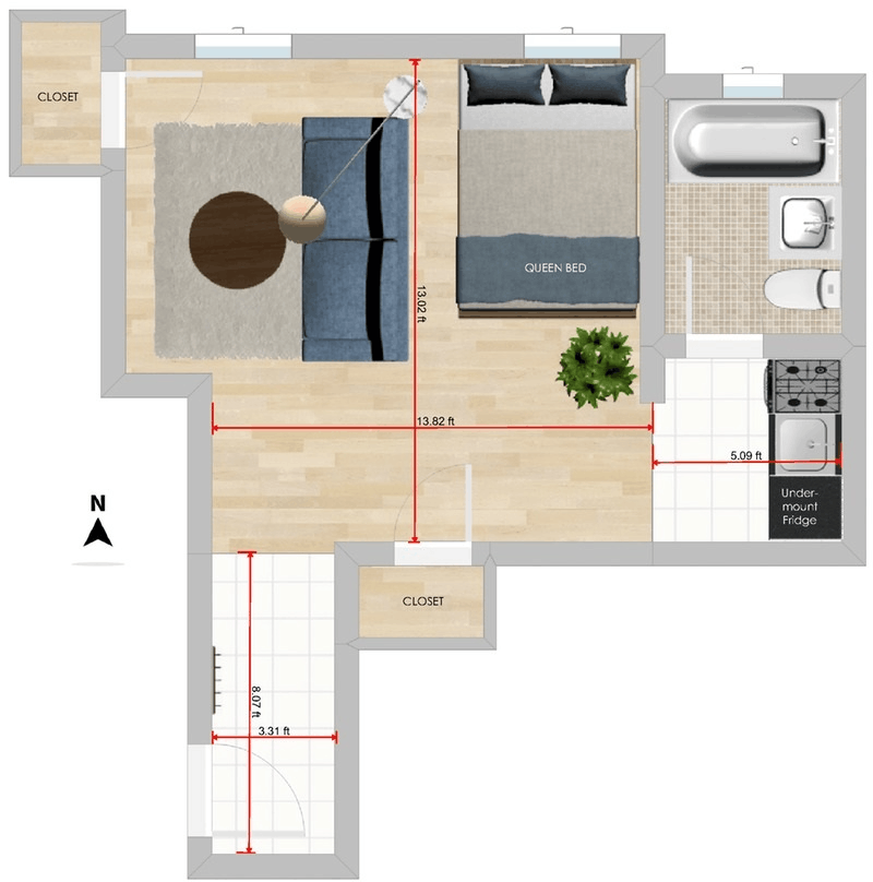 Floorplan for 415, East 71st Street, E