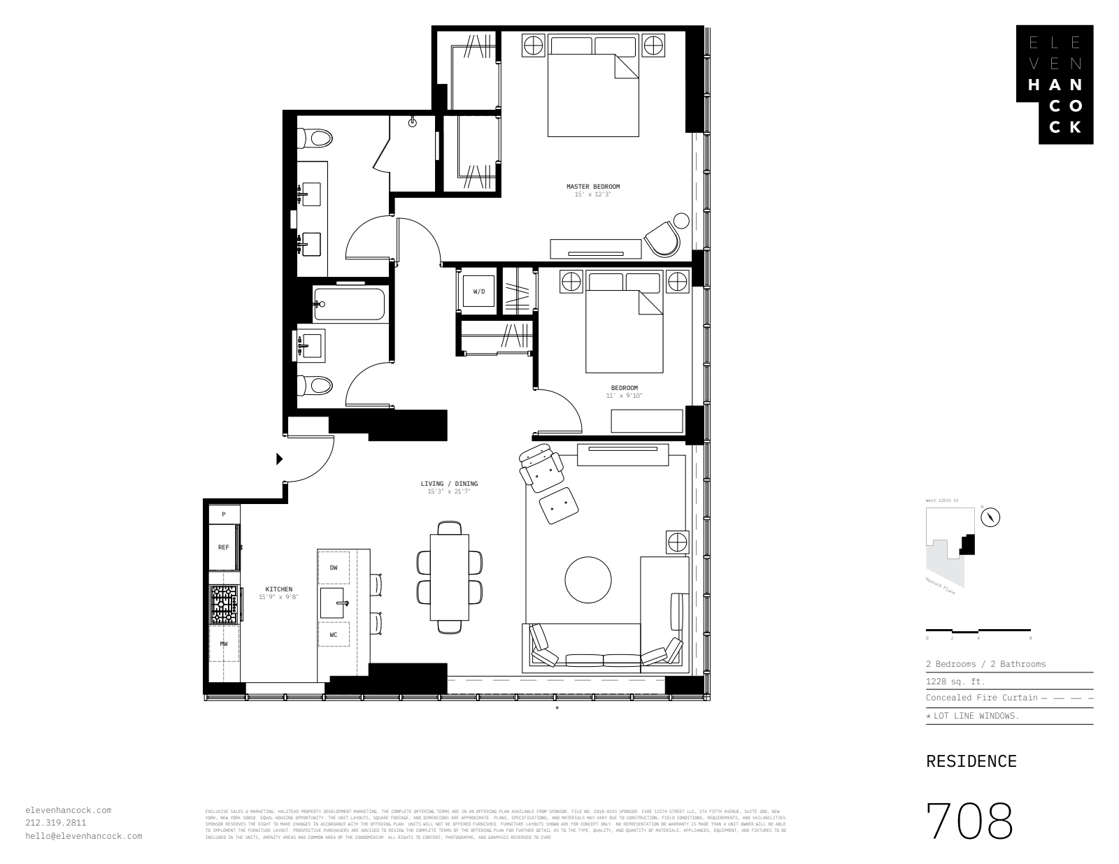 Floorplan for 11 Hancock Place, 708