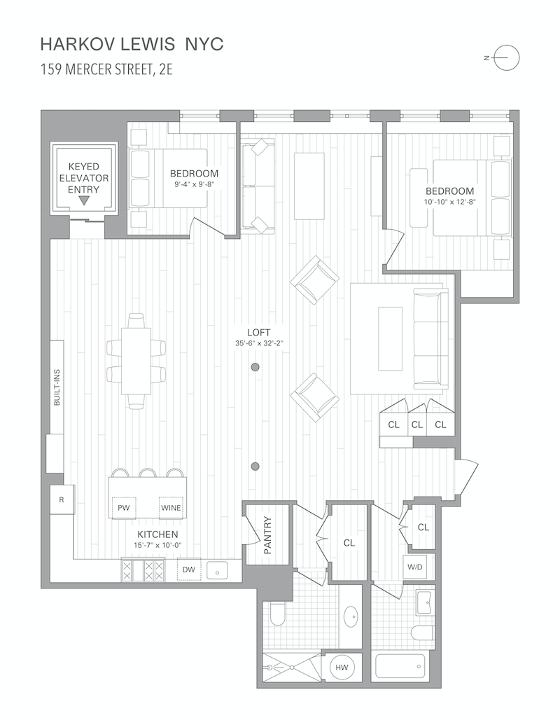 Floorplan for 159 Mercer Street