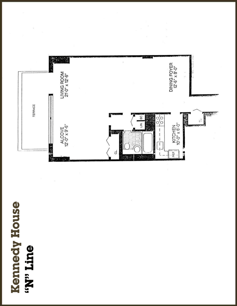 Floorplan for 110-11 Queens Blvd, 19N