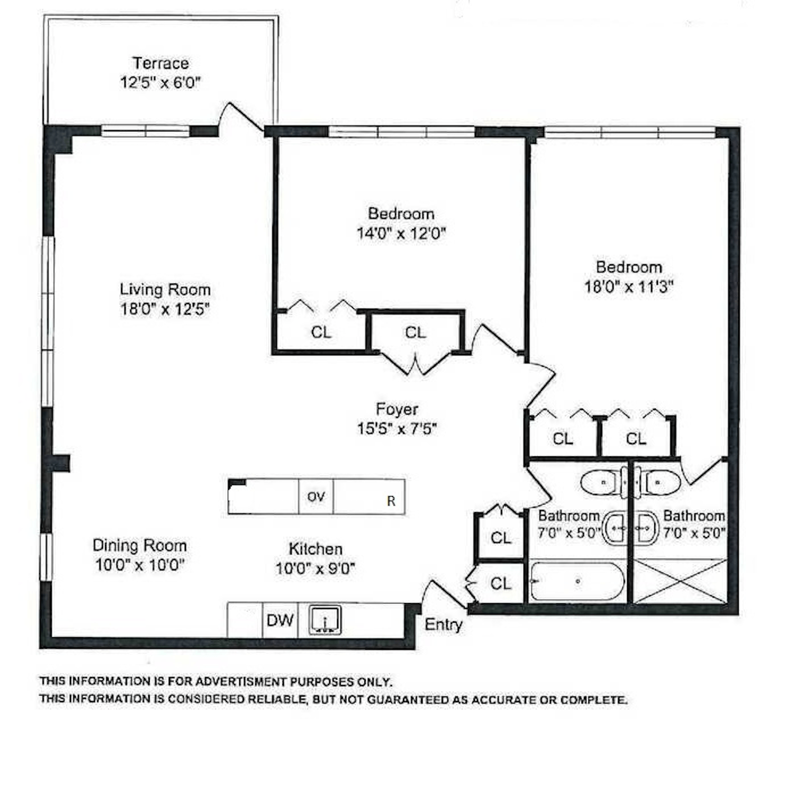 Floorplan for 3671 Hudson Manor Terrace, 18K