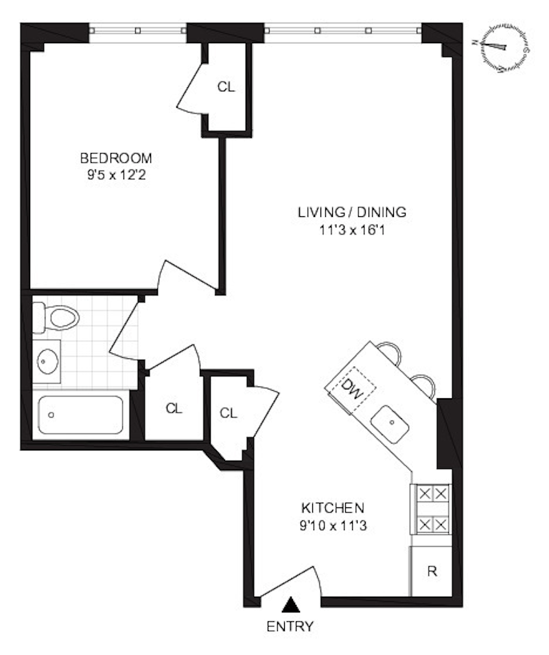 Floorplan for 83-75 117th St, 2B