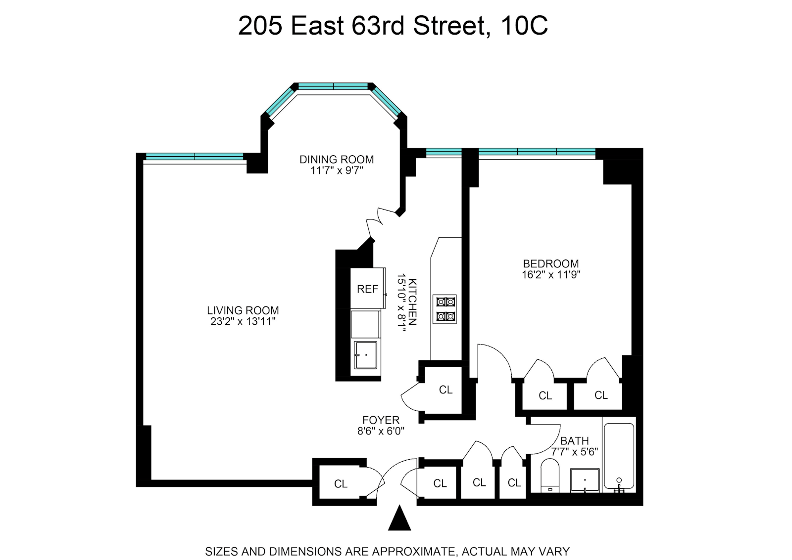 Floorplan for 205 East 63rd Street, 10C